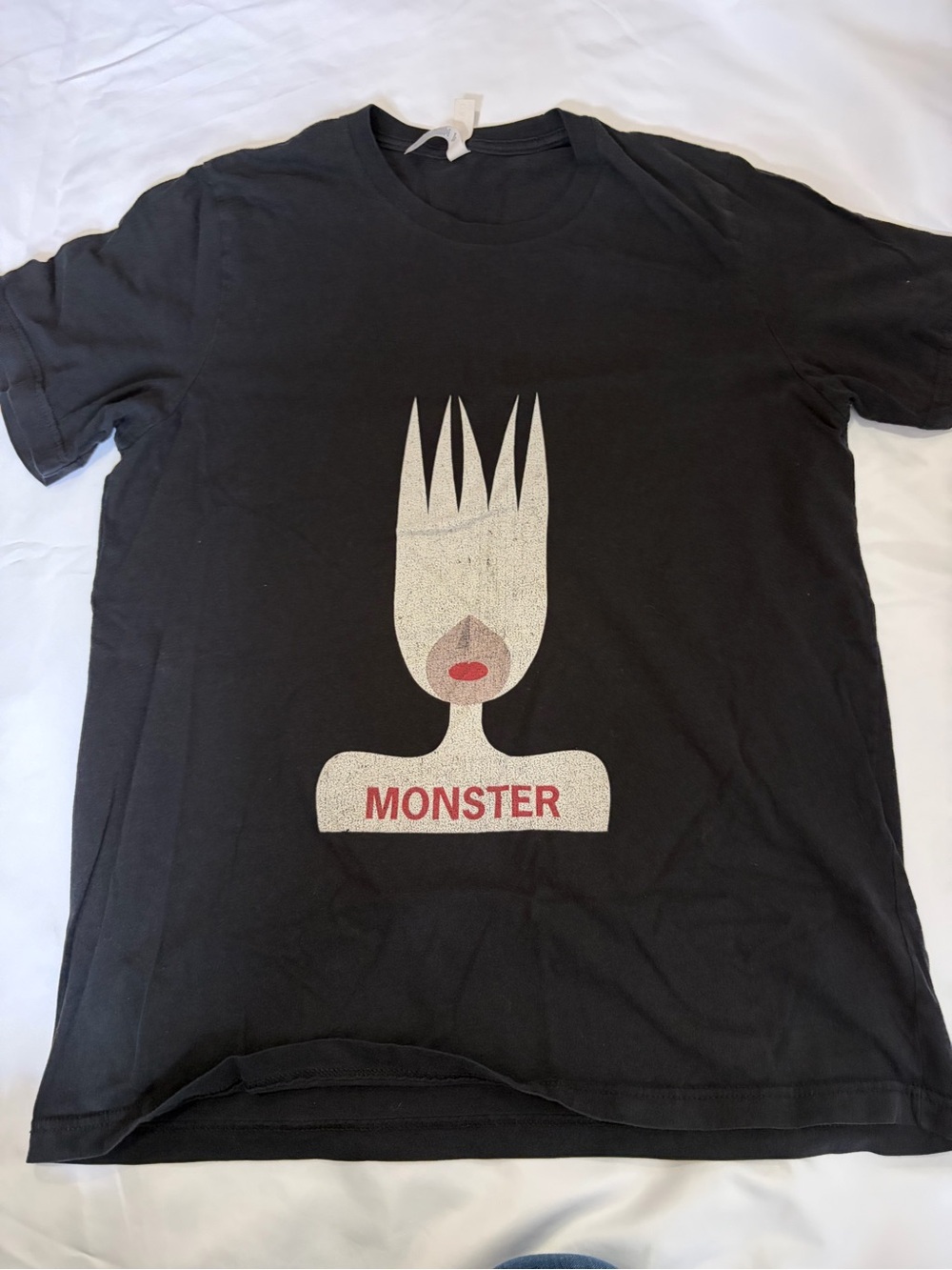 Uni-sex L Lady Gaga Black Short Sleeve 'Monster' Graphic Tee
